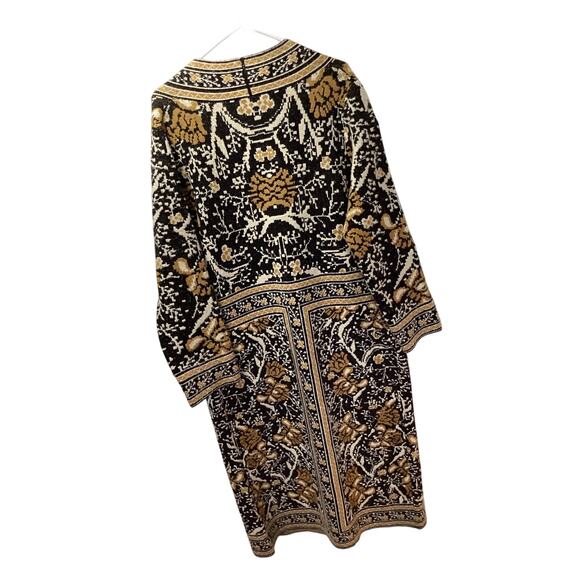 Maxsport Women's Long Cardigan Sweater Black and Brown Size Small - Picture 6 of 11